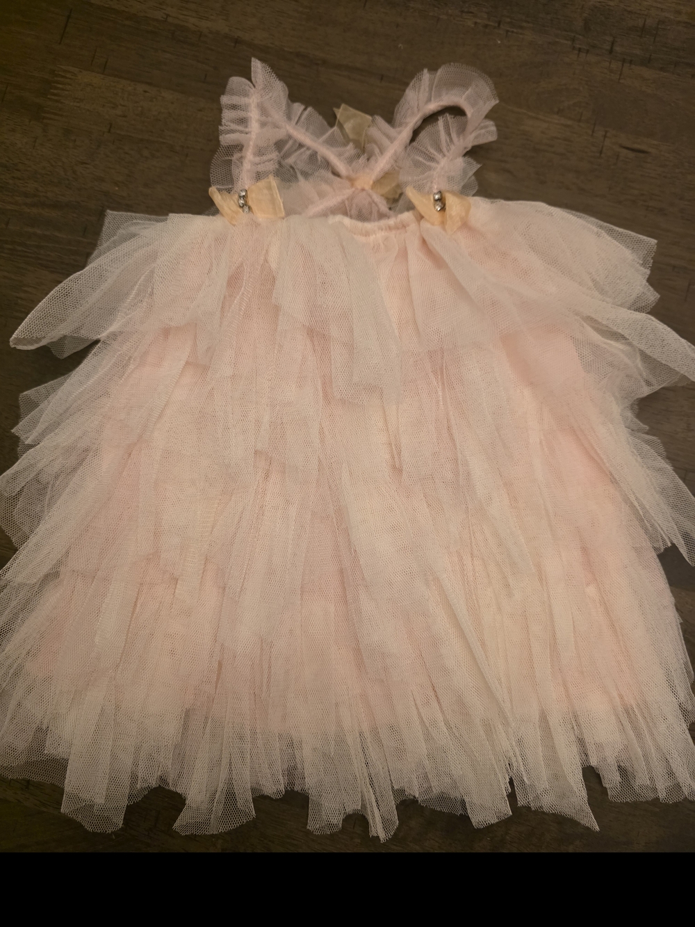 Delicate Pink Tulle Dance Costume Dress for Kids- 12M